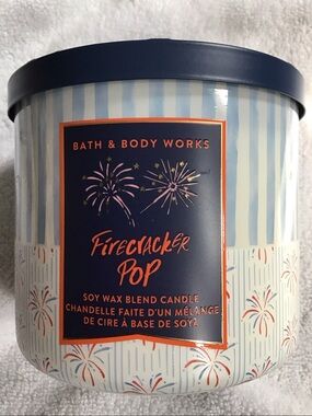 Bath & Body Works 3 wick candle Firecracker Pop